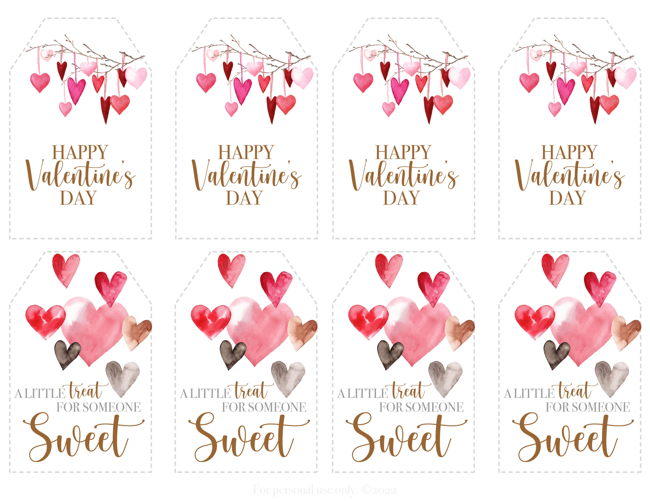 Valentine&amp;#039;S Day Printable Collection – Free Printables - Mother Thyme in Free Printable Valentine Tags For Students