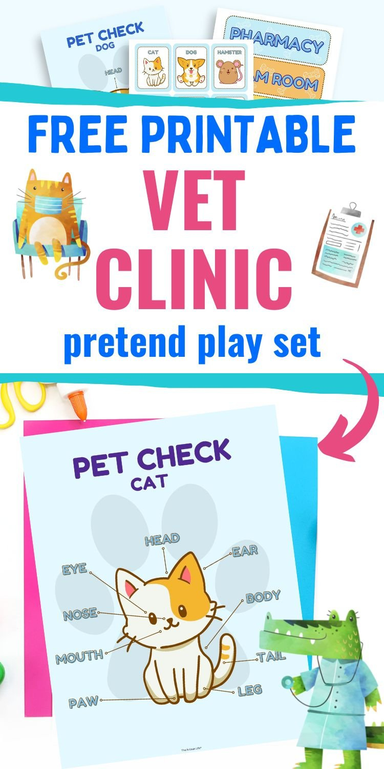 Vet Clinic Dramatic Play Free Printables - The Artisan Life in Dramatic Play Vet Clinic Free Printables