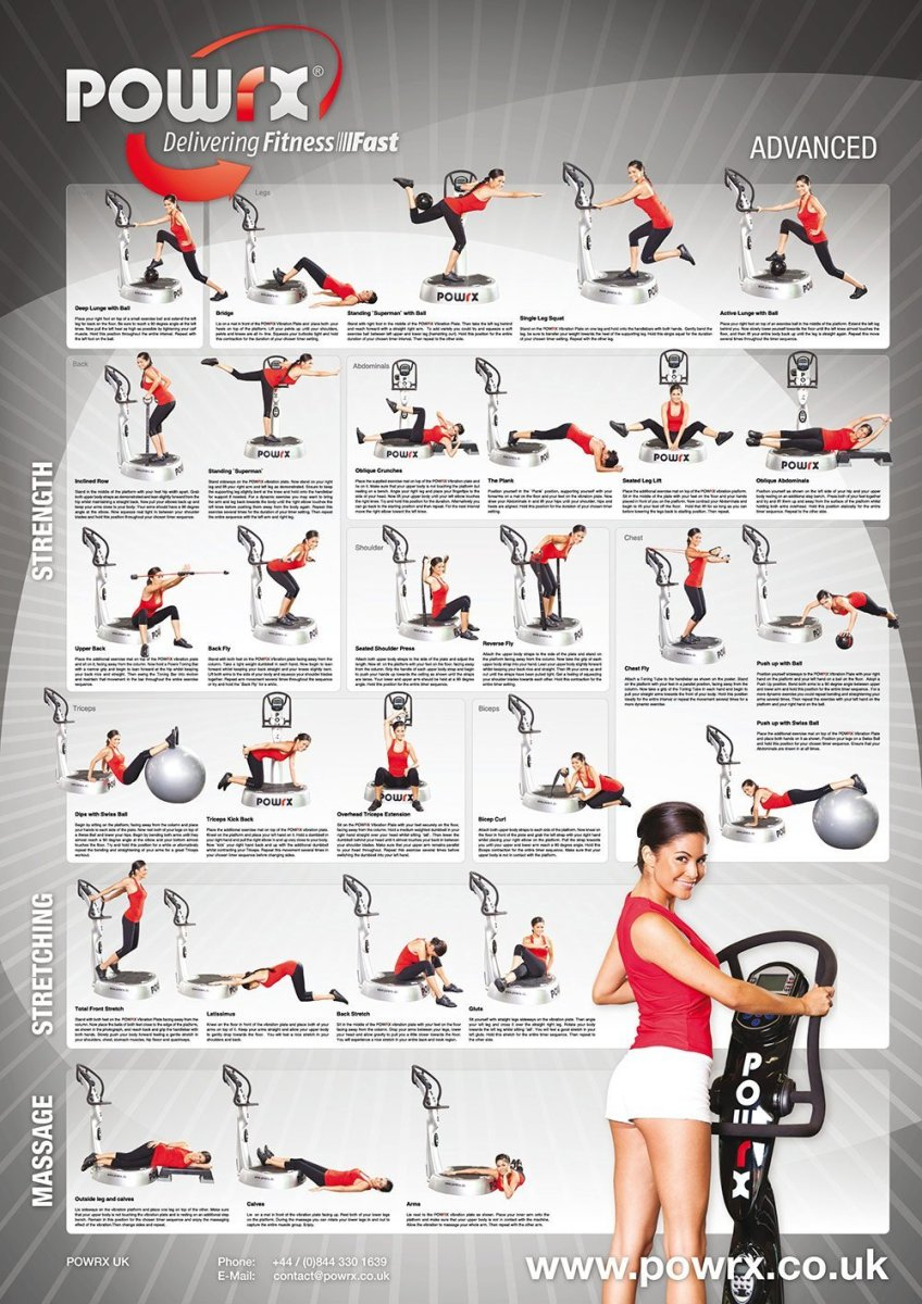 Vibration Plate Exercises &amp;amp; Workout Videos &amp;amp; Charts – Vibration with Printable Free Vibration Plate Exercise Chart