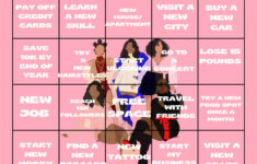 Vision Board Bingo Vorlage, 2025 Digitaler Download Bingospiel within Vision Board Bingo Card