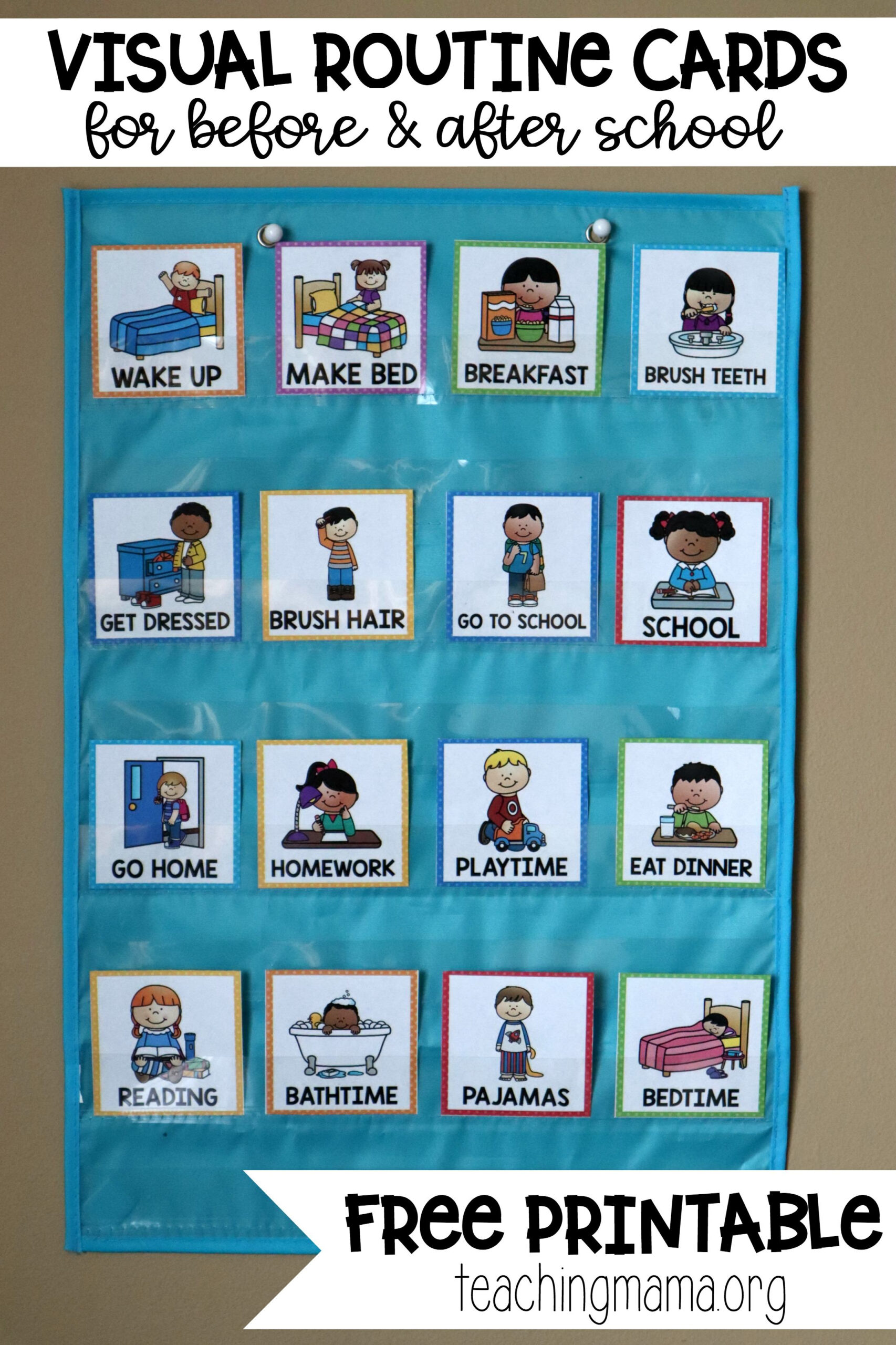 Visual Routine Cards For Before And After School with regard to Printable Routine Cards Free