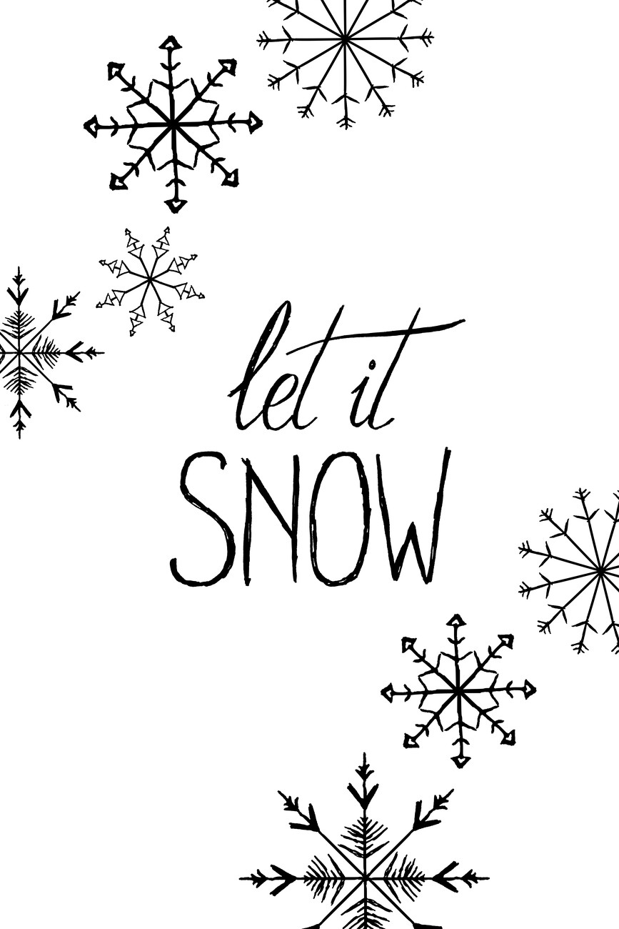 Wall Art Print | Let It Snow | Europosters regarding Let It Snow Printable