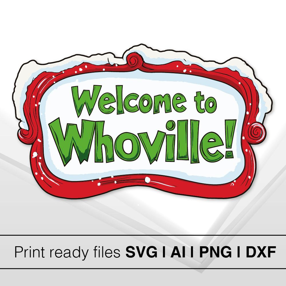 Welcome To Whoville Sign | Cindy Lou Who Lane Christmas Street in Free Printable Whoville Signs