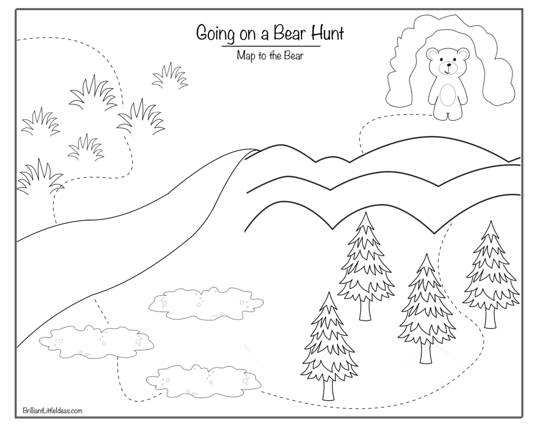 We&amp;#039;Re Going On A Bear Hunt Book, Games And Activities – English with regard to Going on a Bear Hunt Printables