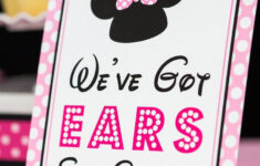 We'Ve Got Ears Say Cheers Sign – Instant Download Minnie Mouse for We Ve Got Ears Say Cheers Free Printable Sign