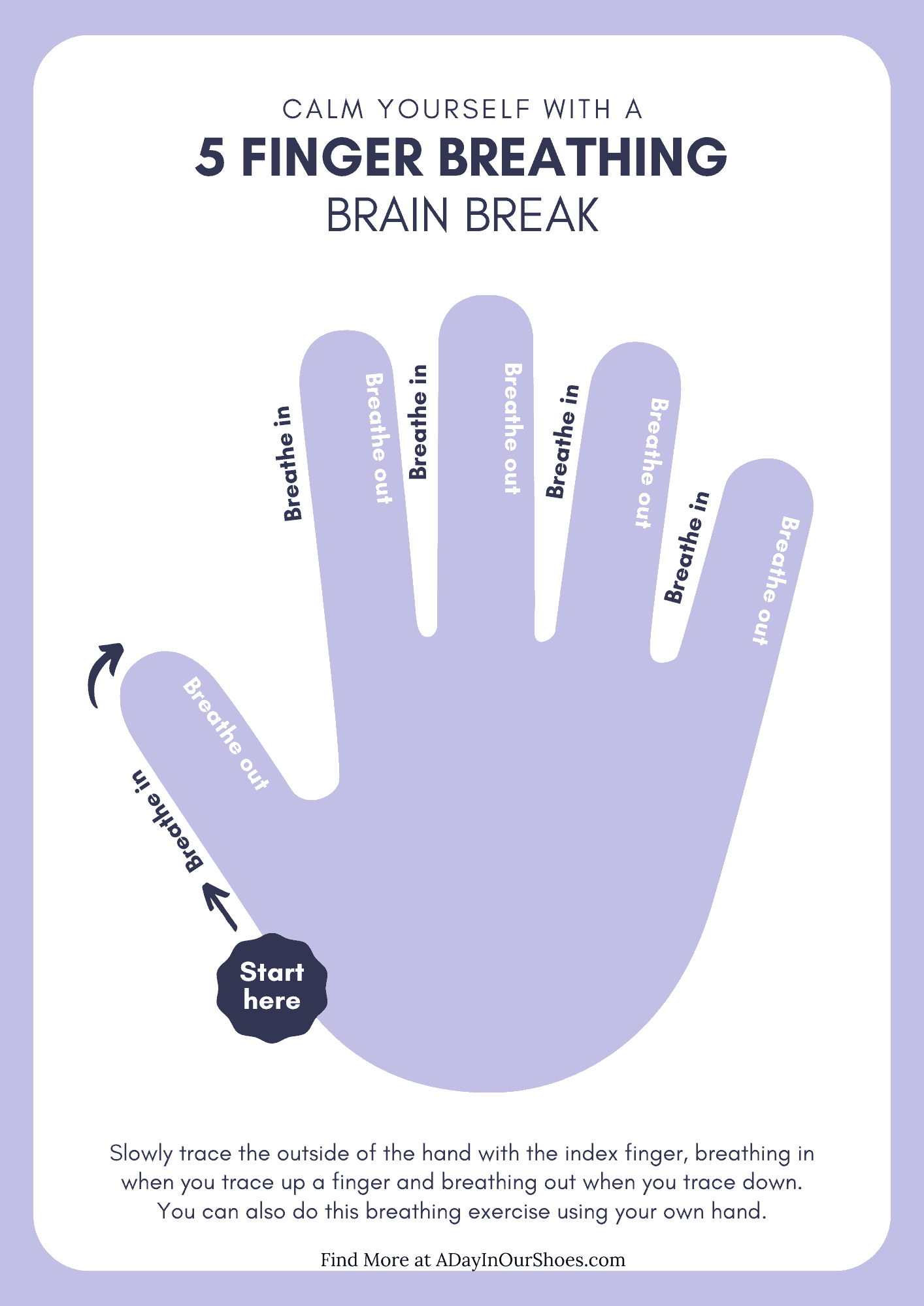 What Is The 5 Finger Breathing Technique To Calm Kids? throughout 5 Finger Breathing Printable