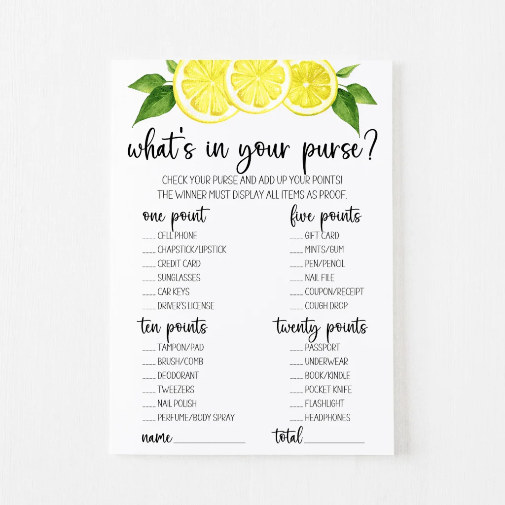 What&amp;#039;S In Your Purse? Game Free Printable | Modern Moh within What&amp;amp;#039;s in Your Purse Game Free Printable