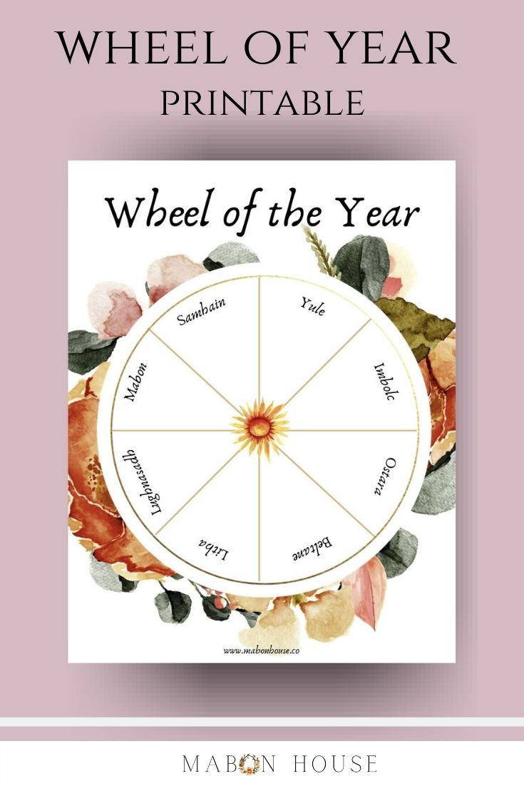 Wheel Of The Year Free Printable inside Printable Wheel Of The Year