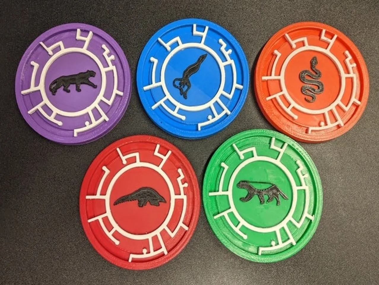 Wild Kratts Creature Discsflyingpurplecow | Download Free Stl in Wild Kratts Creature Power Discs Printable Free