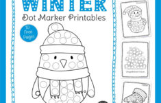Winter Dot Art – Free Printable Packet – Your Therapy Source inside Do Dot Art Free Printables
