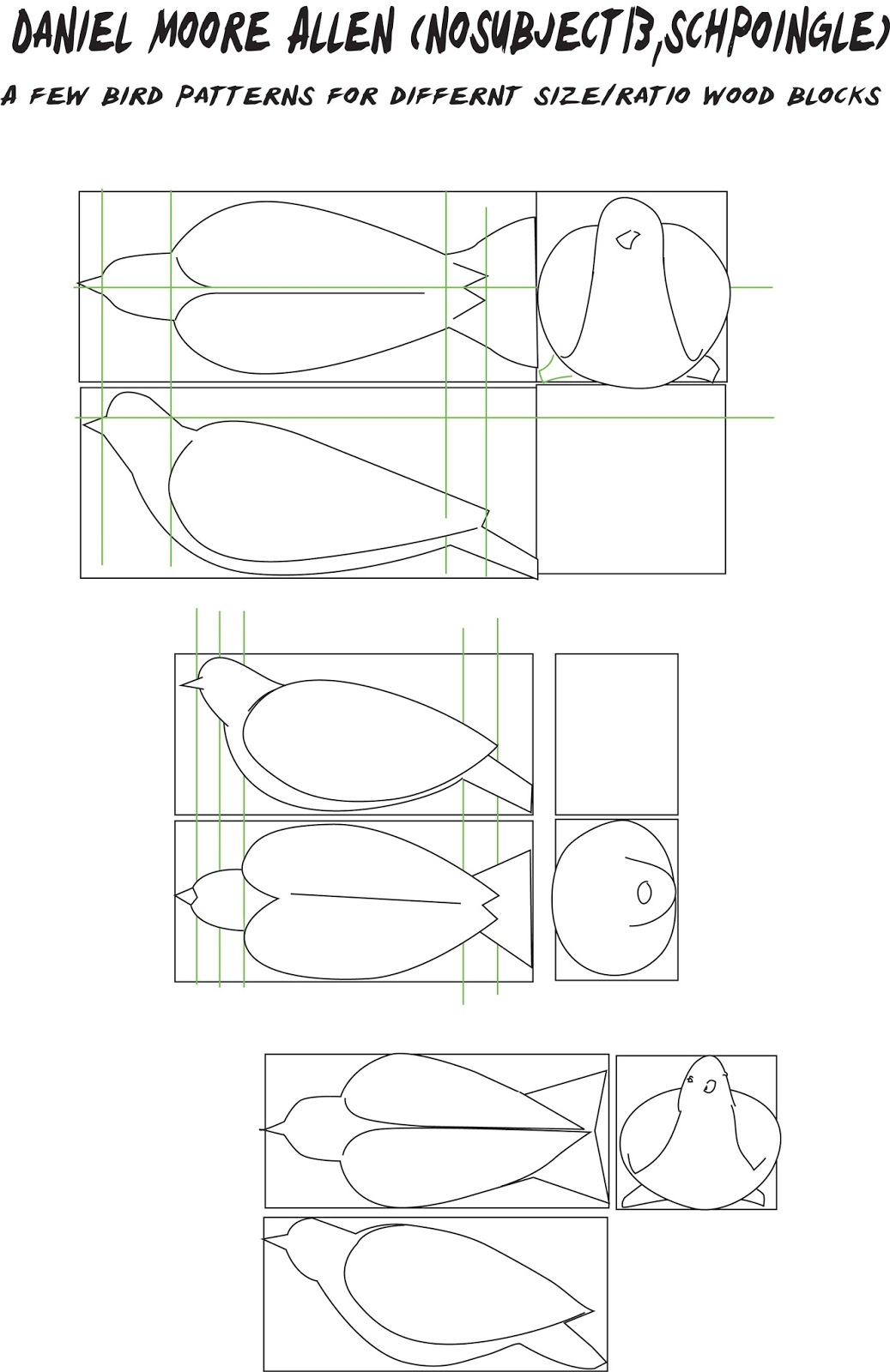 Woodcarving, Whittling Project. Small Easy Birds From Basswood inside Printable Bird Carving Patterns