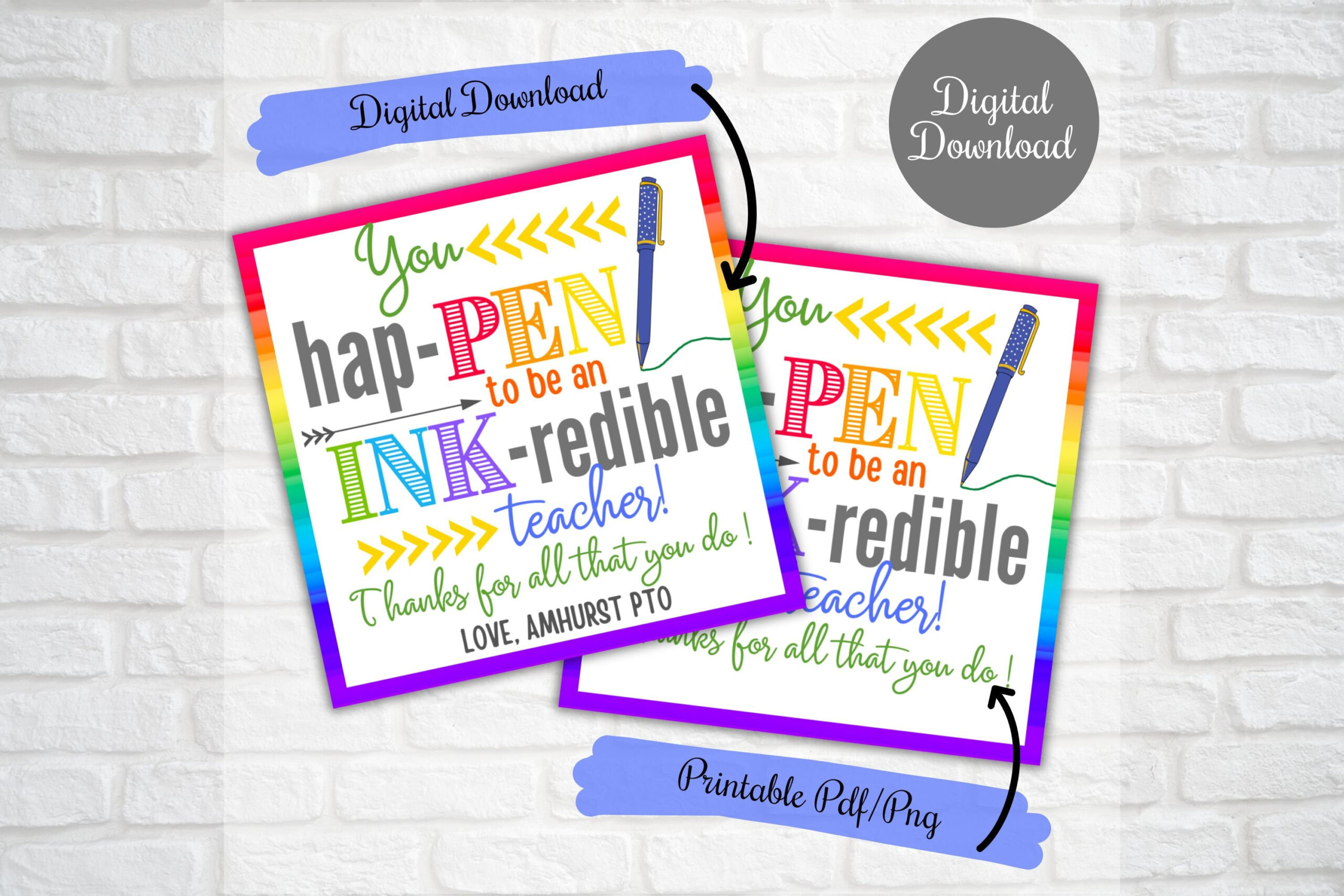 You Happen To Be Inkredible Gift Tags, Employee Appreciation,Nurse with regard to You Happen to Be Inkredible Free Printable