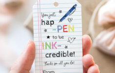 You Just Happen To Be Ink-Credible Tag, Printable End Of School inside You Happen To Be Inkredible Free Printable
