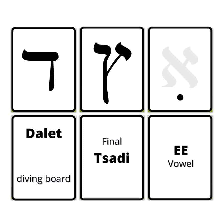 You Must Use Hebrew Flashcards To Learn The Alphabet - B&amp;#039;Nai with Printable Hebrew Letter Flashcards