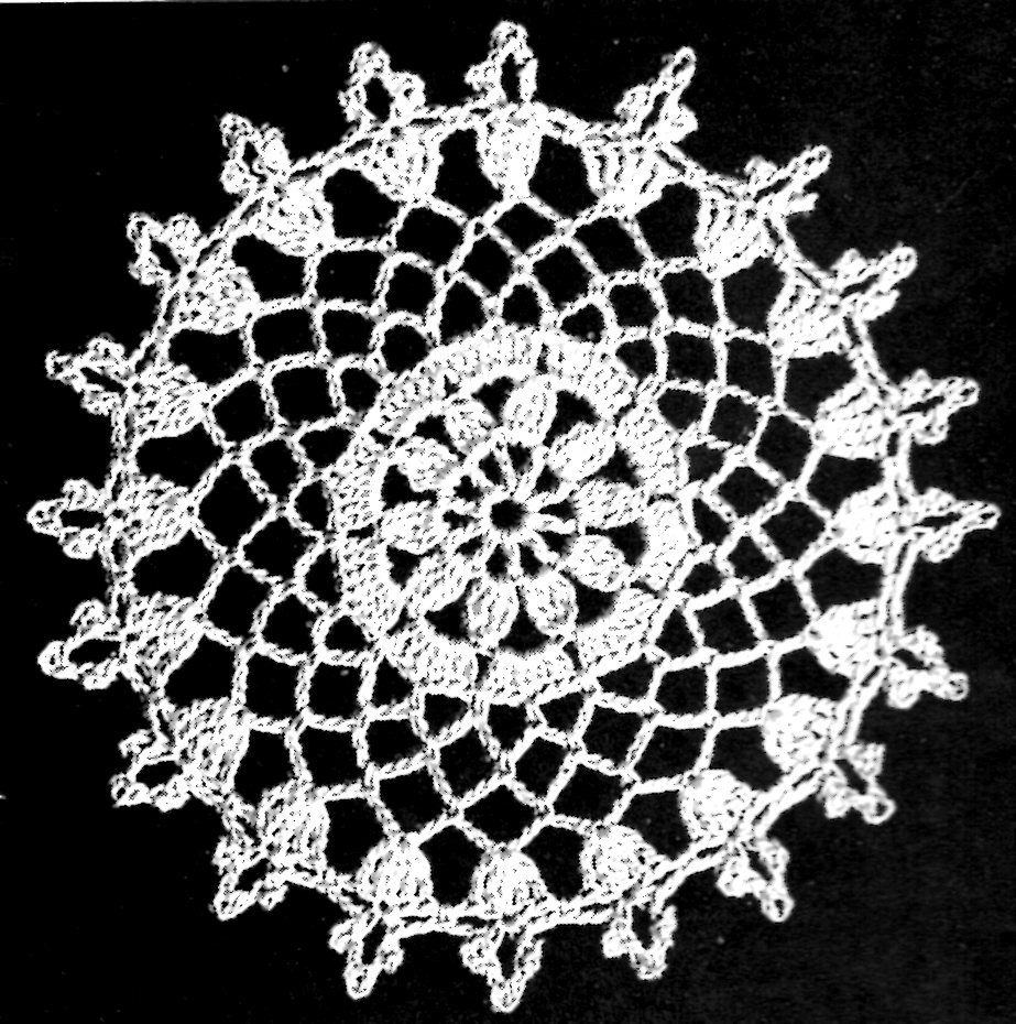 Young Love Lacy Openwork Crochet Tablecloth Pattern Instructions with regard to Printable Crochet Round Tablecloth Pattern Free