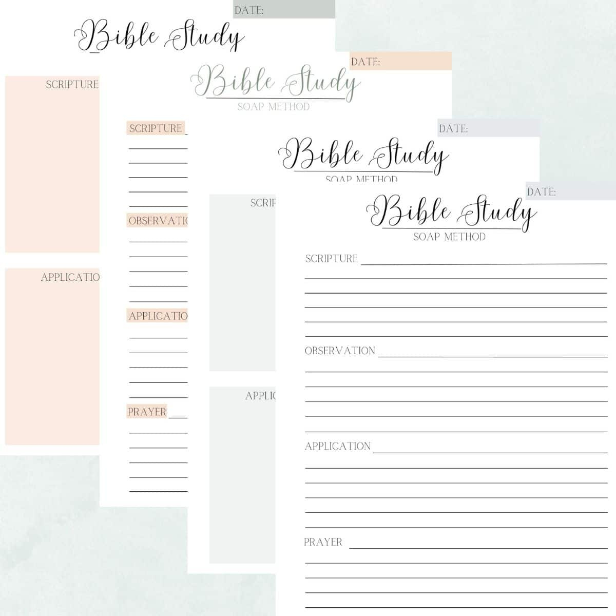 Your Free Printables For Soap Bible Study Method! with regard to Printable Soap Bible Study Template