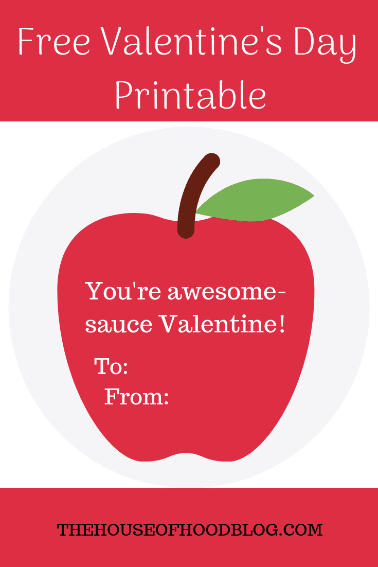 You&amp;#039;Re Awesome-Sauce - Free Valentine&amp;#039;S Day Printable For Kids - within You Are Awesome Sauce Free Printable
