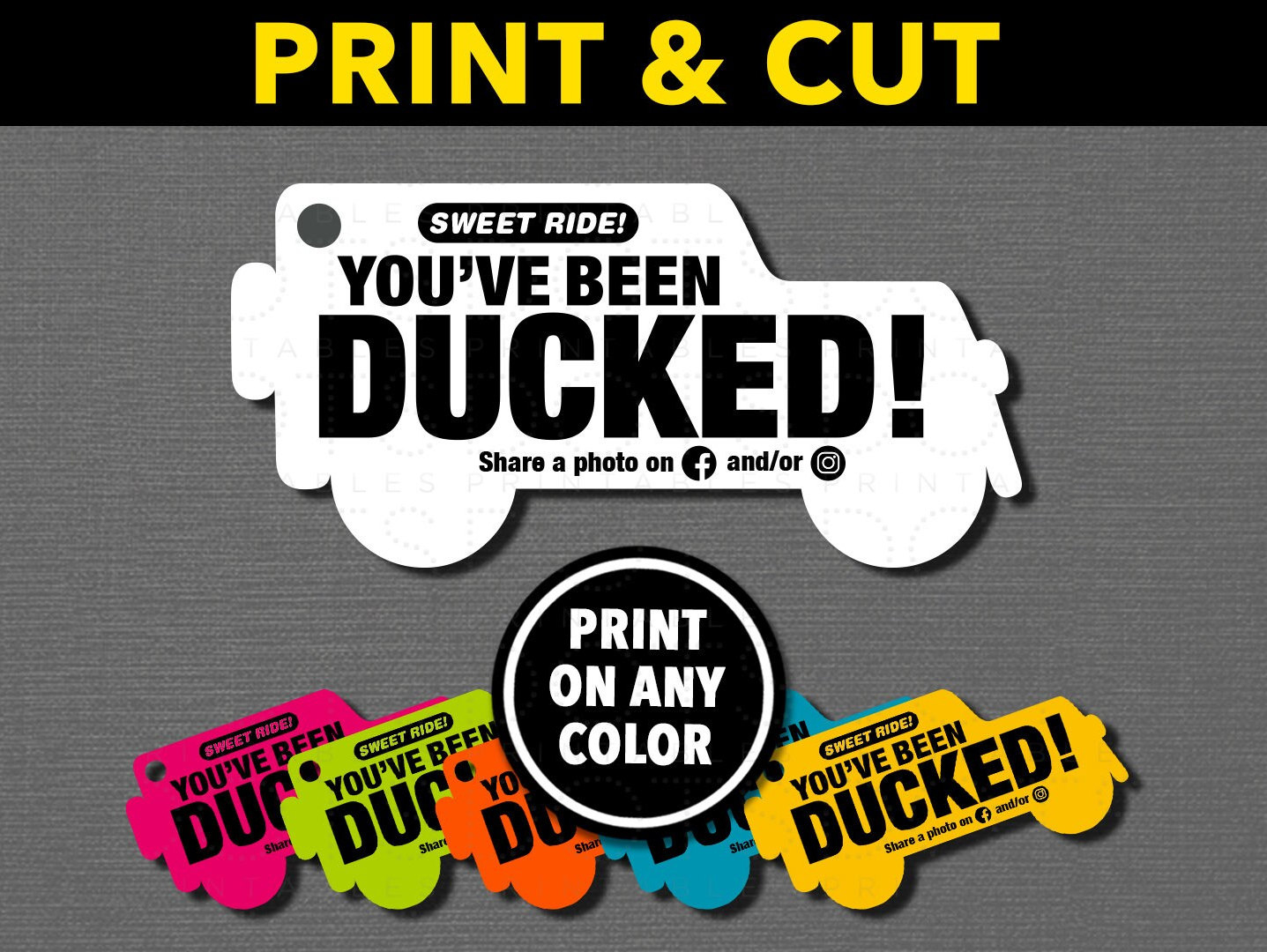 You&amp;#039;Ve Been Ducked Tags. Download Printable Jpg And Pdf. Includes pertaining to You Ve Been Ducked Tags Printable Free