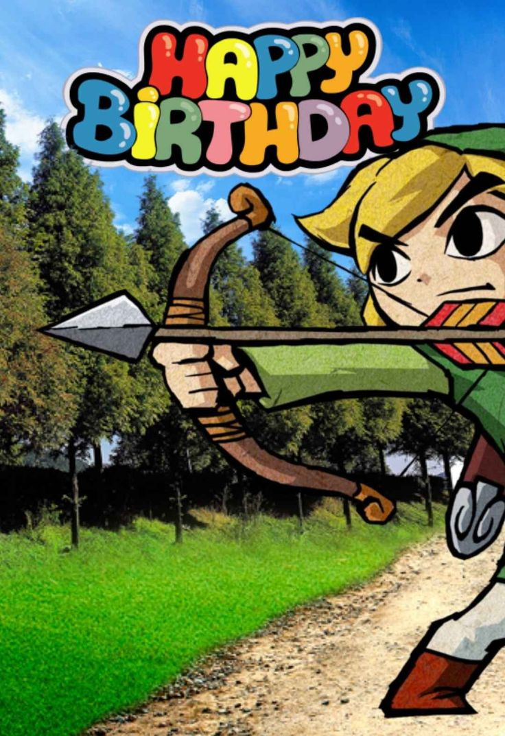 Zelda Printable Birthday Cards — Printbirthday.cards pertaining to Legend Of Zelda Birthday Card Printable Free