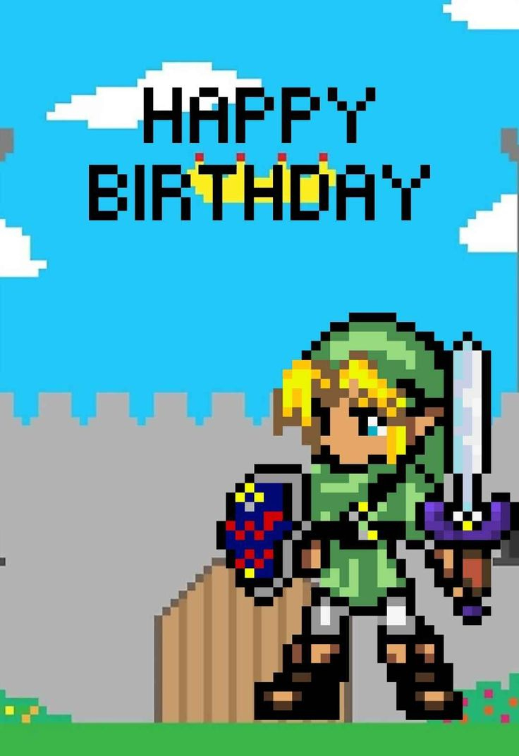 Zelda Printable Birthday Cards — Printbirthday.cards regarding Legend of Zelda Birthday Card Printable Free